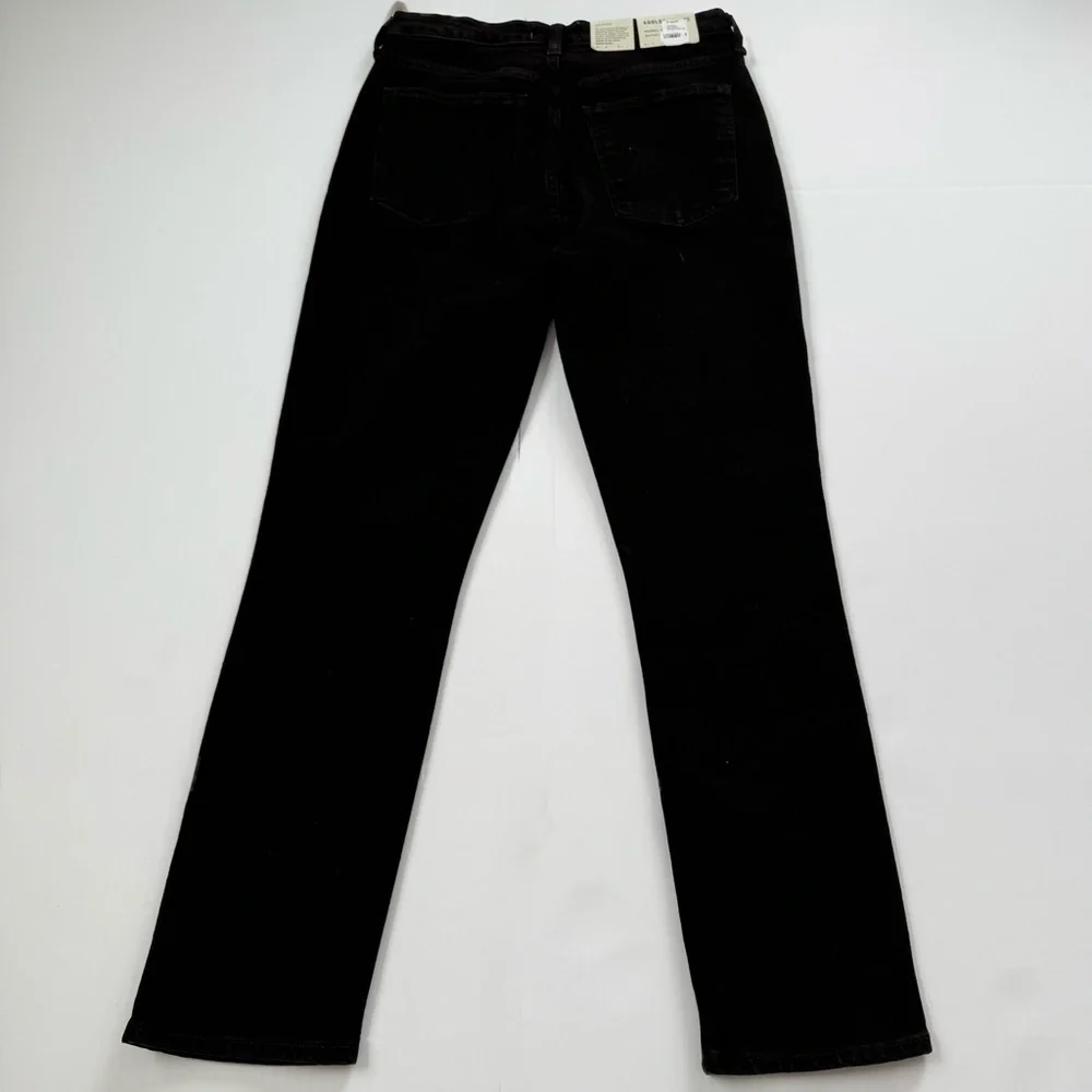AGOLDE Merrel Mid Rise Straight Jeans Black Axis Wash Size 25 NWT - Picture 2 of 5